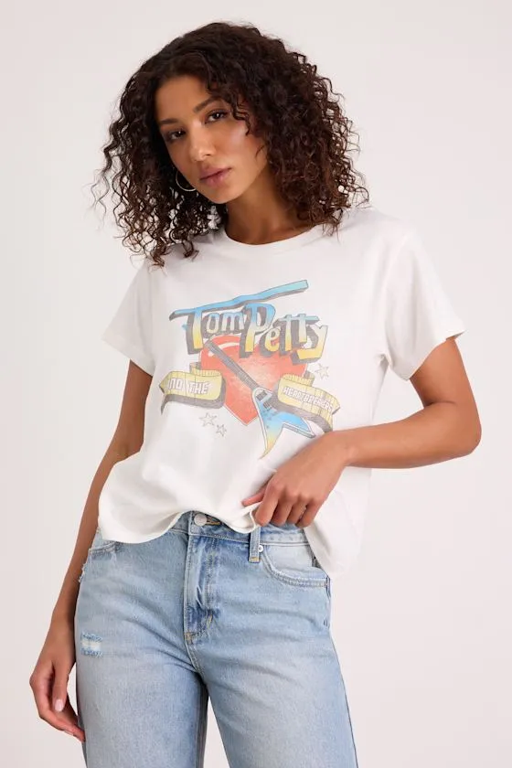 Tom Petty 1980 Tour White Graphic Tee sold by Lulus product image thumbnail 2