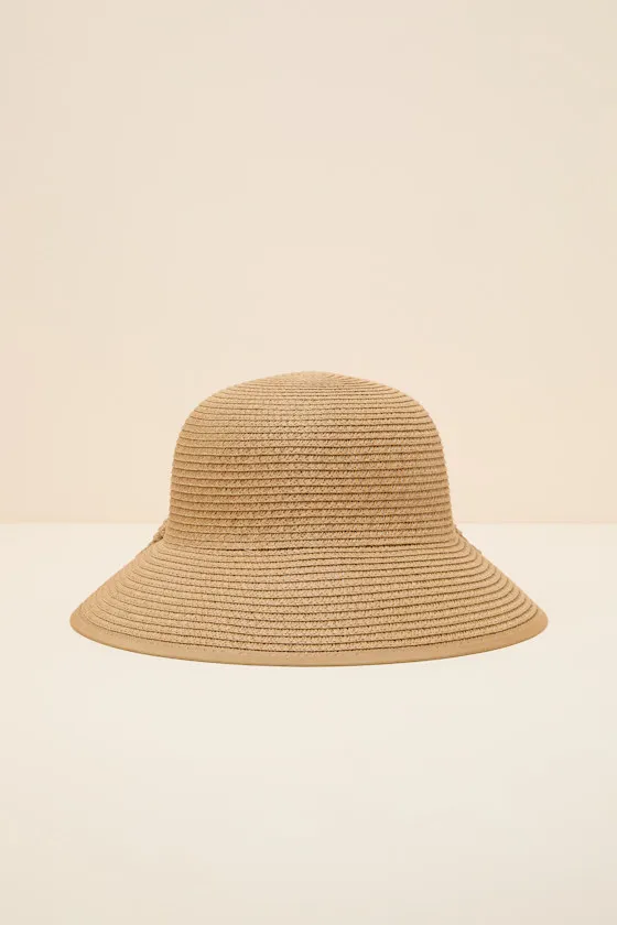 Petal Tan Woven Bow Bucket Hat sold by Lulus product image thumbnail 4