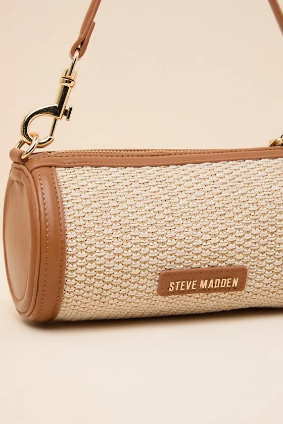 Priya Light Natural Raffia Mini Barrel Shoulder Bag sold by Lulus product image thumbnail 3