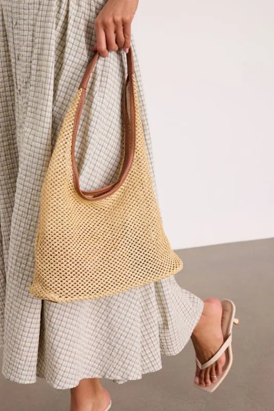 Sunny Beige Woven Raffia Tote Bag made by Lulus