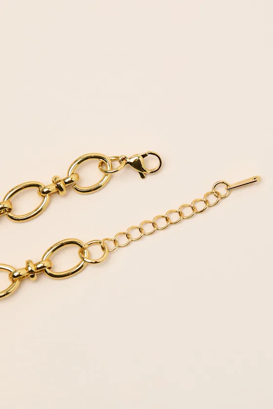Cardena Gold Chain Link Bracelet sold by Lulus product image thumbnail 3