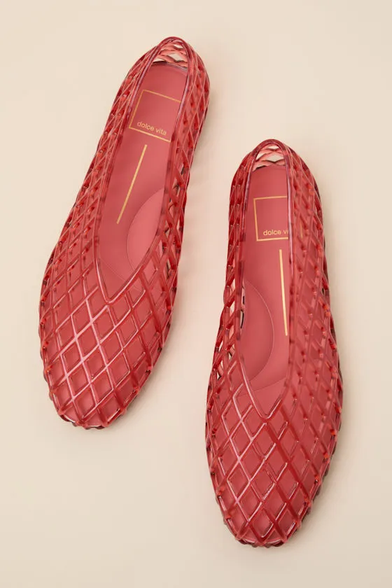 Jam Coral Sheer Jelly Flats sold by Lulus product image thumbnail 2