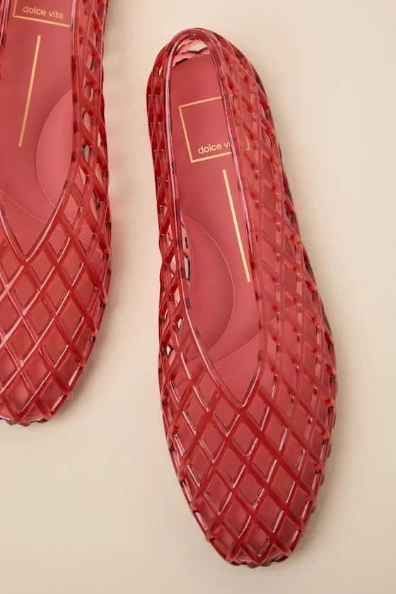 Jam Coral Sheer Jelly Flats sold by Lulus product image thumbnail 4