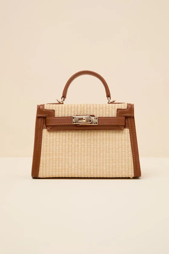 Harriette Beige Raffia Crossbody Handbag sold by Lulus