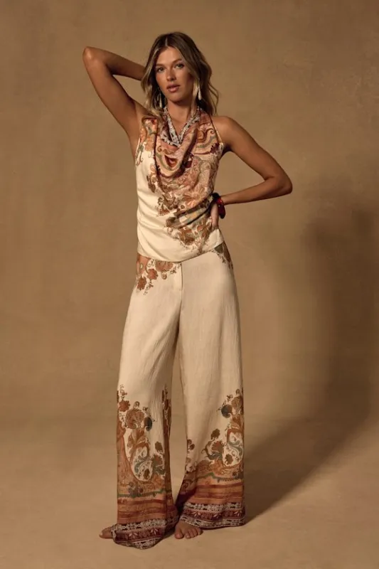 Bahari Cream Multi Boho Print Two-Piece Jumpsuit made by Lulus