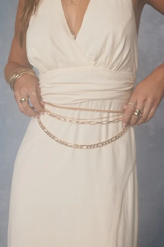 Zelena Gold Layered Chain Belt made by Lulus