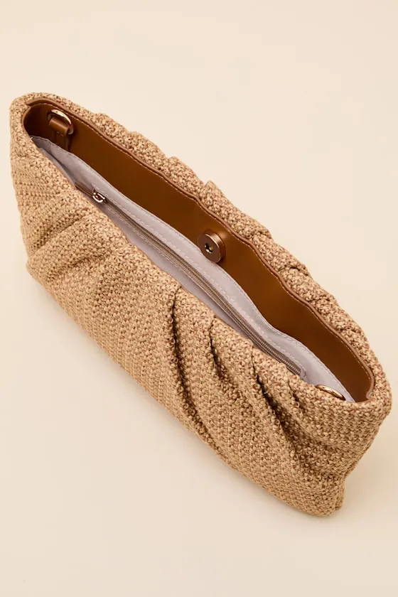 Palomaa Natural Raffia Crossbody Clutch sold by Lulus product image thumbnail 3