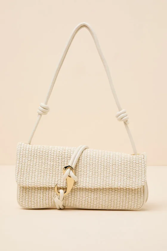 Alice Beige Woven Shoulder Bag sold by Lulus product image thumbnail 2