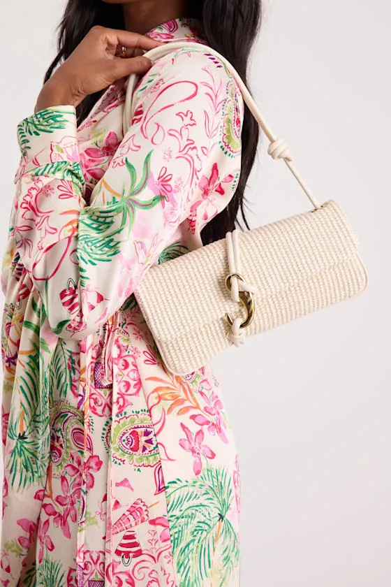 Alice Beige Woven Shoulder Bag sold by Lulus product image thumbnail 3
