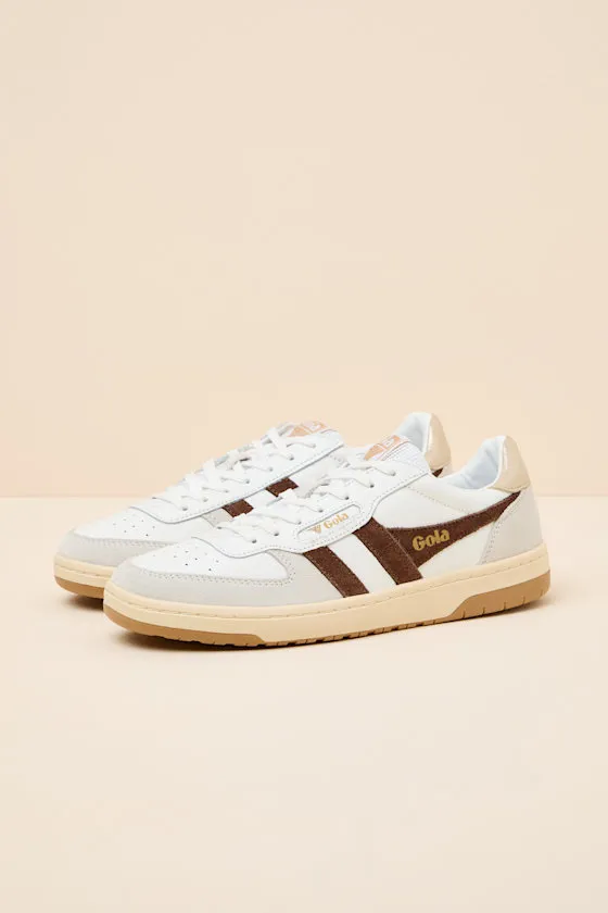 Hawk White and Dark Brown Color Block Suede Sneakers sold by Lulus product image thumbnail 4