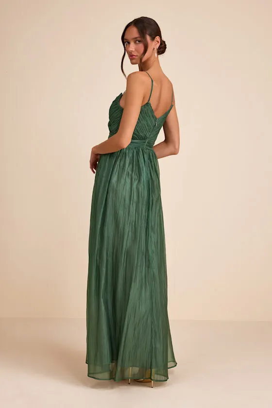 Rosalind Green Organza Strapless Maxi Dress sold by Lulus product image thumbnail 3