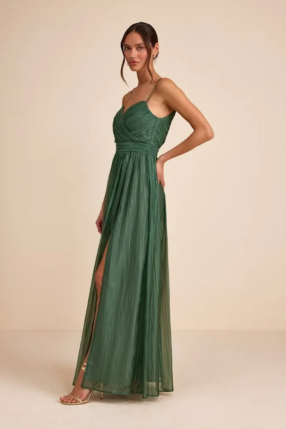 Rosalind Green Organza Strapless Maxi Dress sold by Lulus product image thumbnail 4