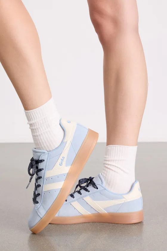 Aztec Air and Off White Suede Leather Lace-Up Sneakers sold by Lulus product image thumbnail 2