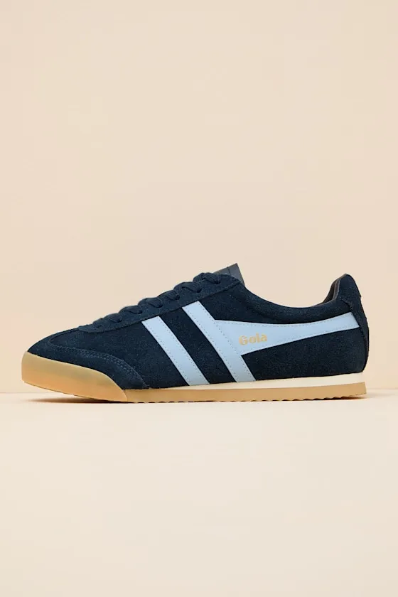 Apollo Navy and Air Suede Lace-Up Sneakers sold by Lulus product image thumbnail 3