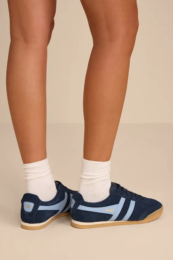 Apollo Navy and Air Suede Lace-Up Sneakers sold by Lulus product image thumbnail 4