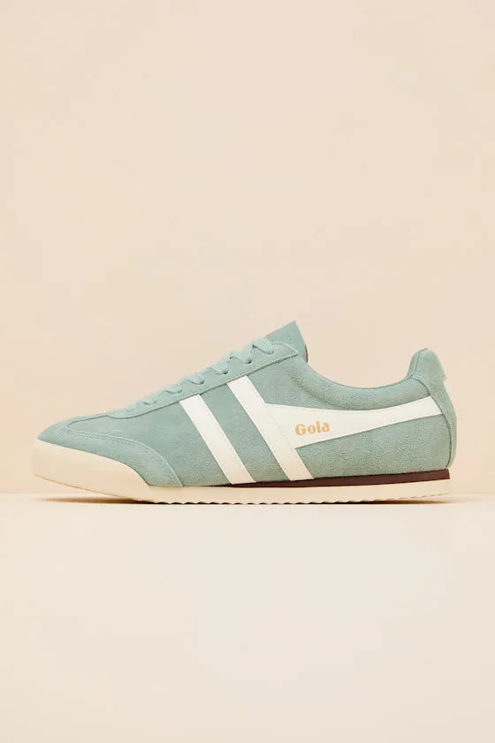 Apollo Green Mist and Off White Suede Lace-Up Sneakers sold by Lulus product image thumbnail 3