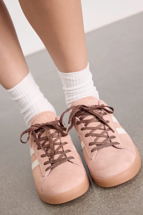 Aztec Cameo and Off White Suede Leather Lace-Up Sneakers sold by Lulus product image thumbnail 4