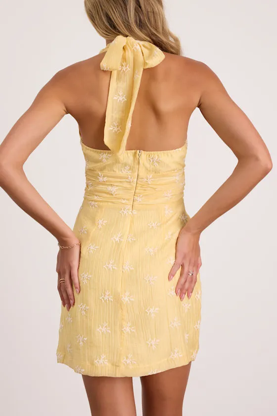 Kastoria Light Yellow Embroidered Mini Dress sold by Lulus product image thumbnail 2
