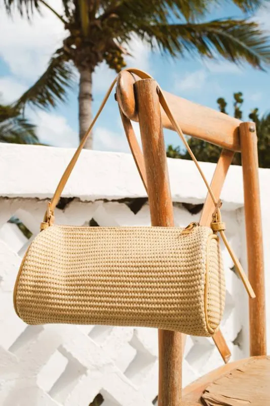 Meri Beige Raffia Shoulder Bag made by Lulus