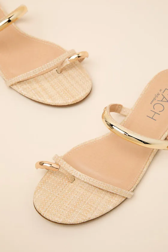 Vacay Natural Raffia Slide Sandals sold by Lulus product image thumbnail 3