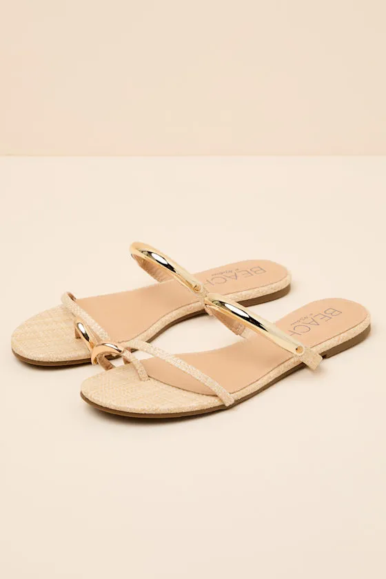Vacay Natural Raffia Slide Sandals sold by Lulus product image thumbnail 4