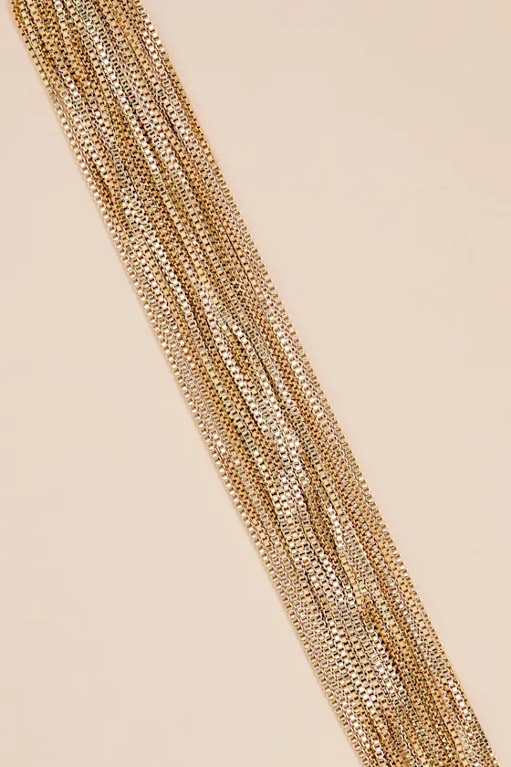 Aubrey Gold Layered Chain Bracelet sold by Lulus product image thumbnail 4