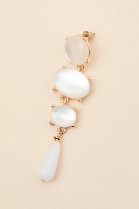 Ruiz White Beaded Drop Earrings sold by Lulus product image thumbnail 4