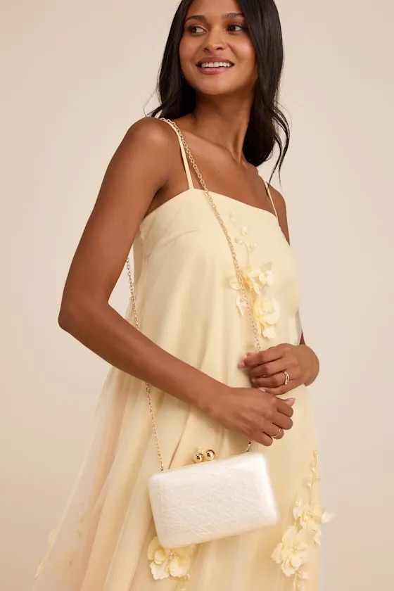 Adera Ivory Textured Crossbody Clutch sold by Lulus product image thumbnail 3