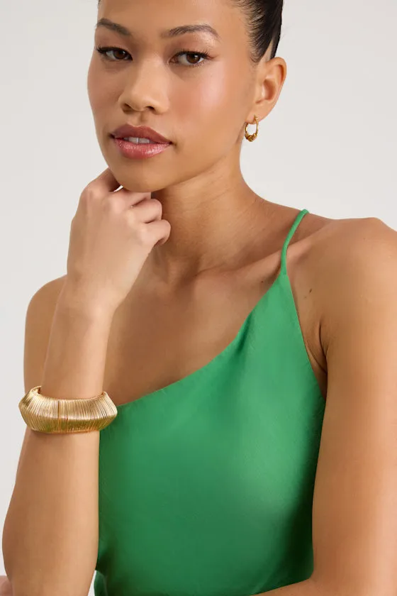 Blanche Gold Chunky Cuff Bracelet sold by Lulus product image thumbnail 2