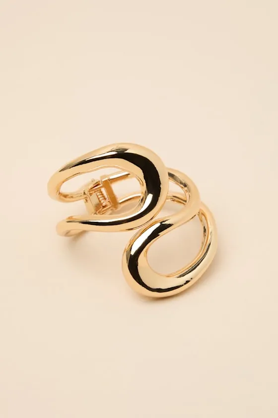 Cade Gold Wrap Cuff Bracelet sold by Lulus product image thumbnail 4