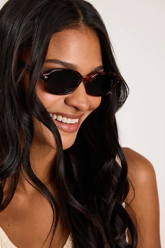 Tulsa Brown Tortoiseshell Small Sunglasses sold by Lulus product image thumbnail 3
