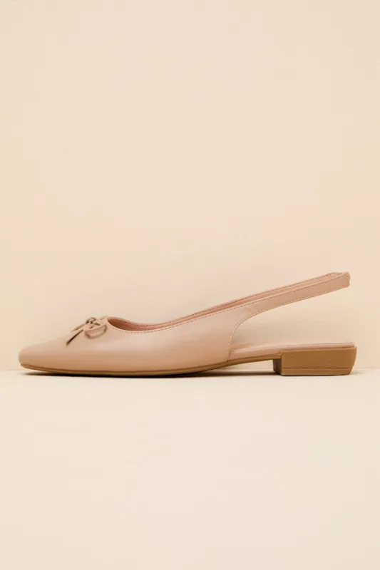 Camisa Beige Slingback Low Heel Pumps made by Lulus