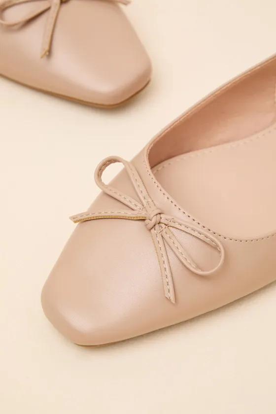 Camisa Beige Slingback Low Heel Pumps sold by Lulus product image thumbnail 4