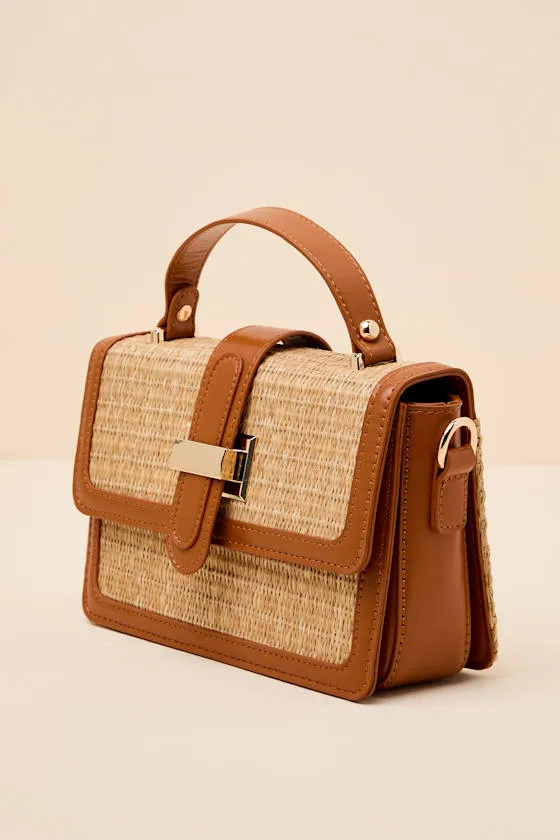 Danella Tan Raffia Crossbody Bag sold by Lulus product image thumbnail 4