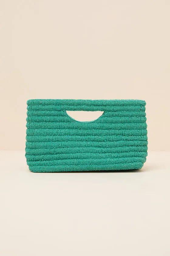 Silfra Teal Green Beaded Crossbody Clutch sold by Lulus product image thumbnail 2