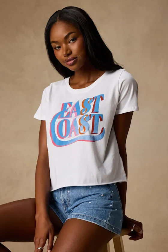 East Coast White Short Sleeve Graphic Tee sold by Lulus product image thumbnail 2
