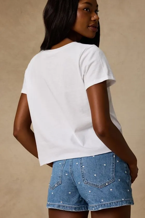 East Coast White Short Sleeve Graphic Tee sold by Lulus product image thumbnail 3
