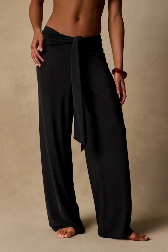Chantelle Black Mesh Swim Cover-Up Pants sold by Lulus product image thumbnail 3