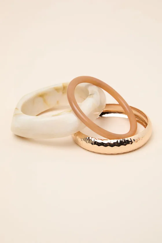 Julla Multi Bangle Three-Piece Bracelet Set sold by Lulus product image thumbnail 2