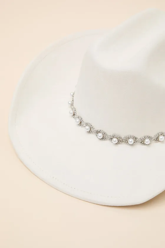 Ilea Ivory Pearl Western Hat sold by Lulus product image thumbnail 2