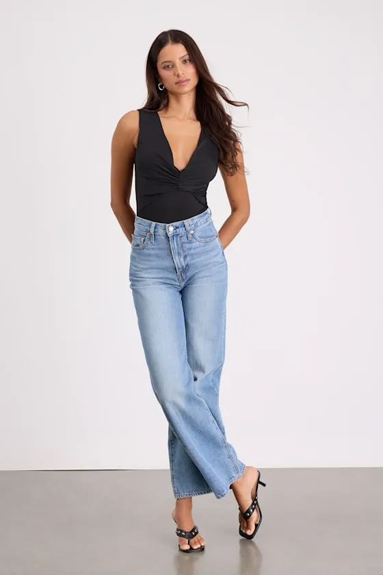 Balyn Black Slinky Knit Cutout Bodysuit sold by Lulus product image thumbnail 3