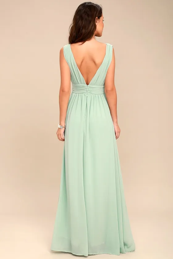 Heavenly Hues Mint Green Maxi Dress sold by Lulus product image thumbnail 4