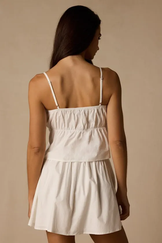 Sasha Ivory Cotton Eyelet Embroidered Cami sold by Lulus product image thumbnail 2