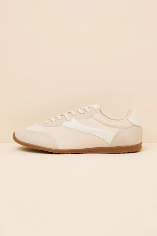 Sloane Off White Lace-Up Sneakers made by DV by Dolce Vita