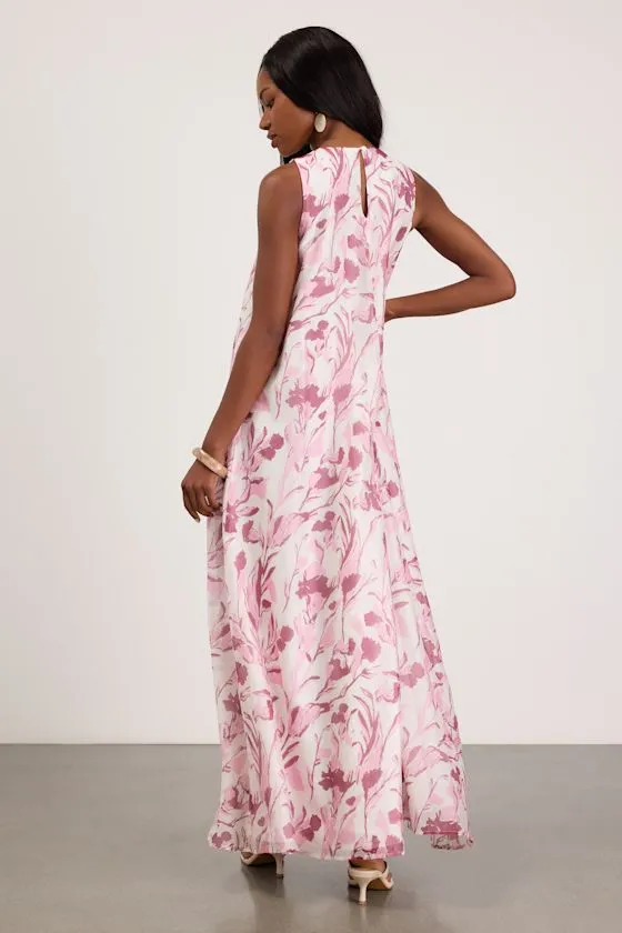 Harmen Ivory Floral Shift Maxi Dress sold by Lulus product image thumbnail 3