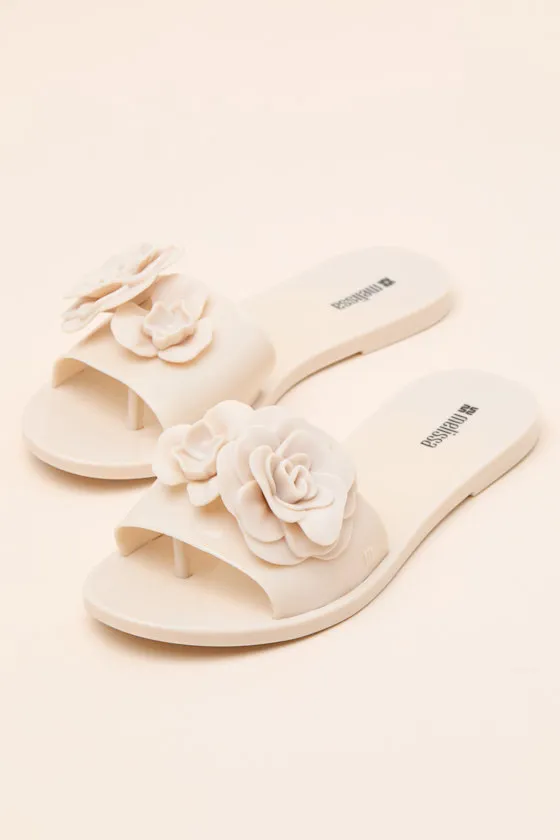 Babe Petals Beige Slide Sandals sold by Lulus product image thumbnail 3