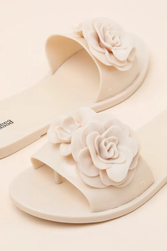 Babe Petals Beige Slide Sandals sold by Lulus product image thumbnail 4
