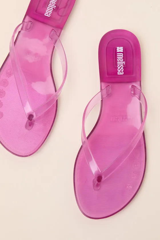 Harmonic Clear Lilac Jelly Flip Flops sold by Lulus product image thumbnail 2