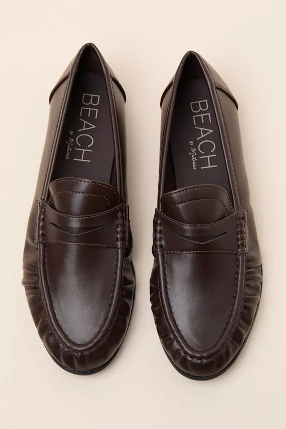 Carlton Espresso Ruched Loafers sold by Lulus product image thumbnail 2