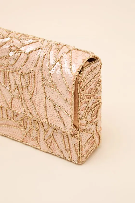 Adorable Update Rose Gold Beaded Sequin Crossbody Bag sold by Lulus product image thumbnail 2